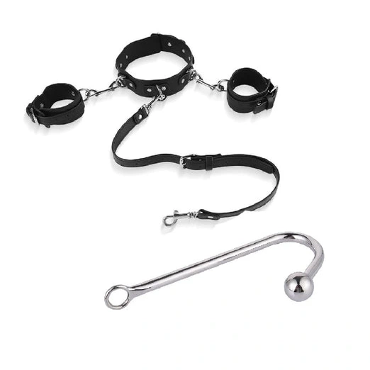 and Beaded Cuffs Anal Hook Collar with Elegant 5334 0724
